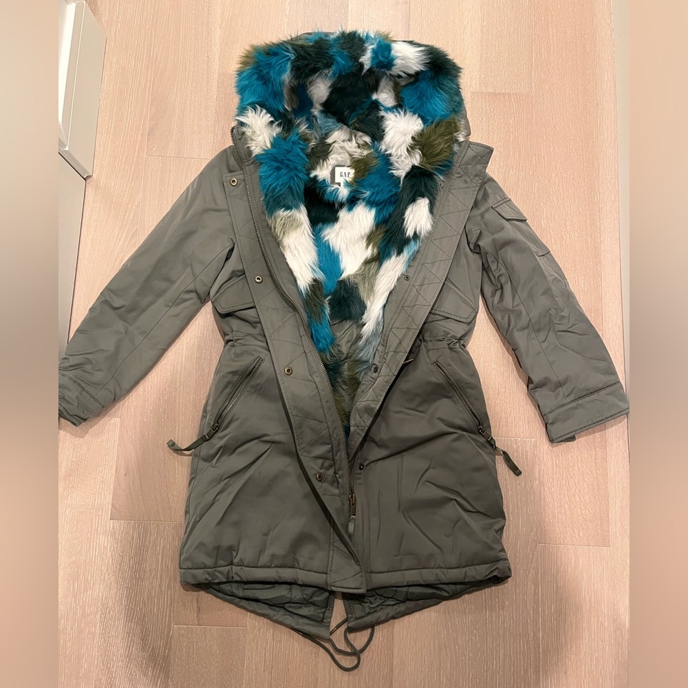Parka faux fur lined/quilted winter coat